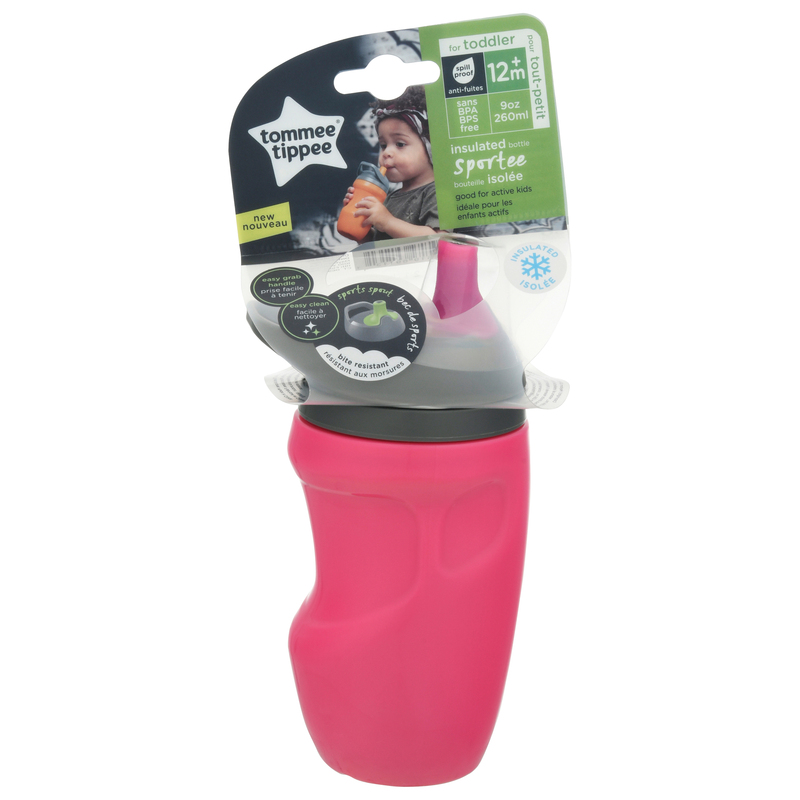 Tommee Tippee Insulated Bottle, Sportee, Toddler, 12+m, Ounce