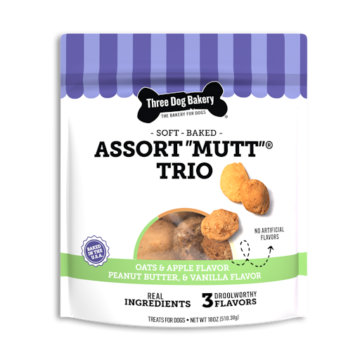 Three Dog Bakery Soft-Baked Oats & Apple Flavor Peanut Butter Three Dog Bakery Soft-Baked Oats & Apple Flavor Peanut Butter