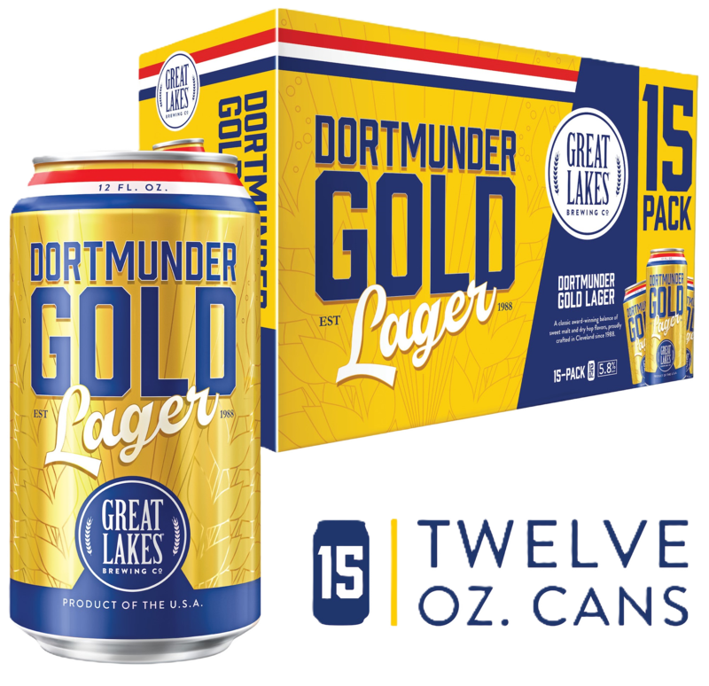 Great Lakes Brewing Co. Lager, Dortmunder Gold, 15 Pack | Giant