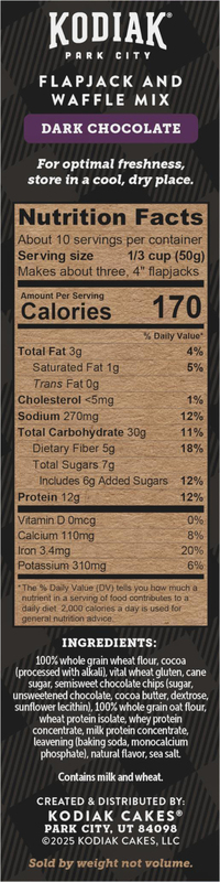 Kodiak Dark Chocolate Flapjack & Waffle Mix | Giant Eagle