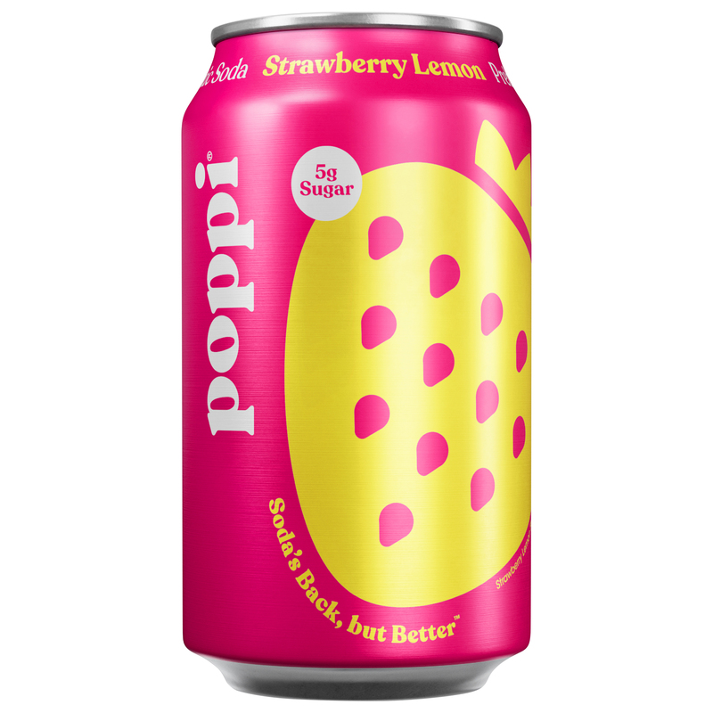 販促用3つ折りＰＯＰ(540mm✕400mm) ピンクスウィーツ　鋳薔薇それから Poppi Strawberry Lemon Prebiotic Soda | Giant Eagle | Because It