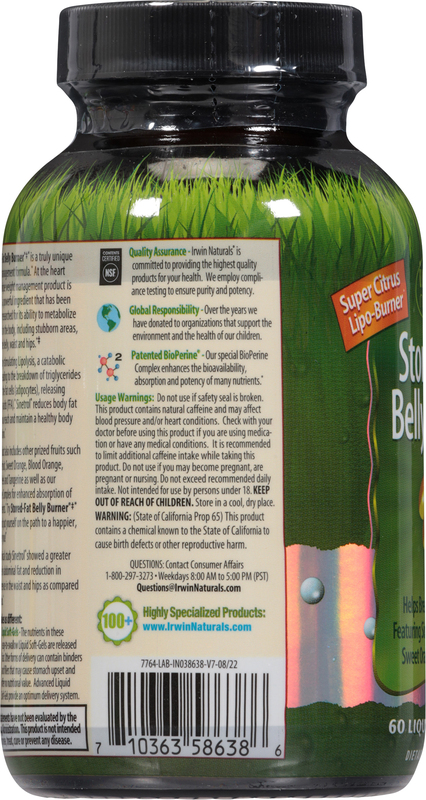 Irwin Naturals Stored-Fat Grapefruit, Sweet Orange & Blood Orange Belly  Burner | Giant Eagle | Because It Matters