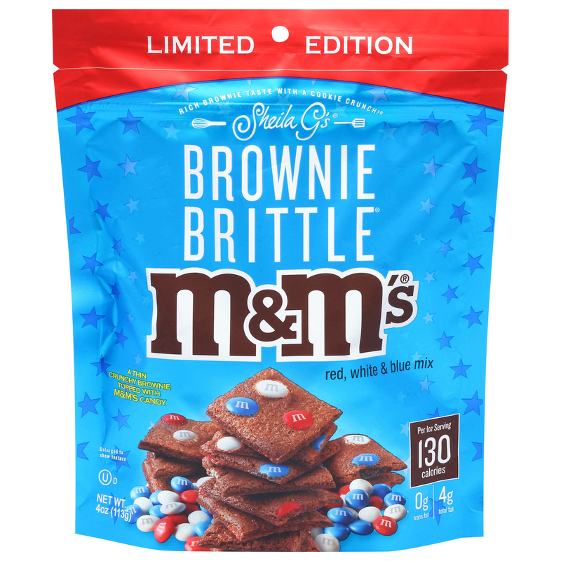 Sheila G's M&M's Red, White & Blue Mix Brownie Brittle