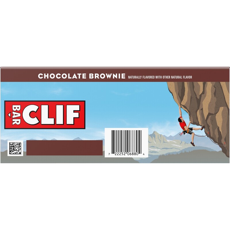 CLIF BAR - Chocolate Brownie Flavor - Made with Organic Oats - 10g