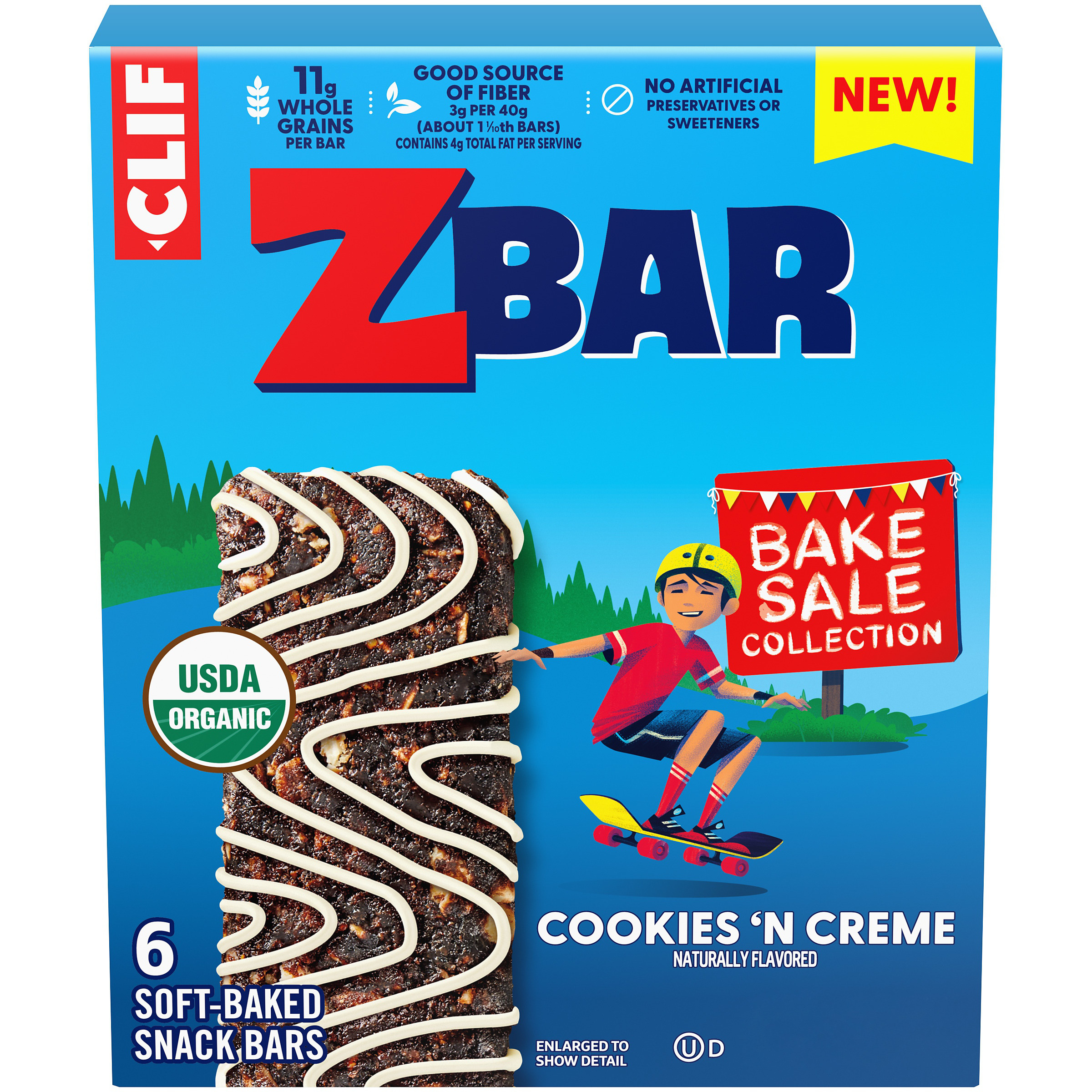 Zbar Soft-Baked Energy Snack Bars, Chocolate Chip, 6 Pack | Giant