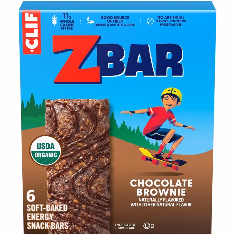 Zbar - Chocolate Brownie - Soft-Baked Energy Snack Bars - Non-GMO