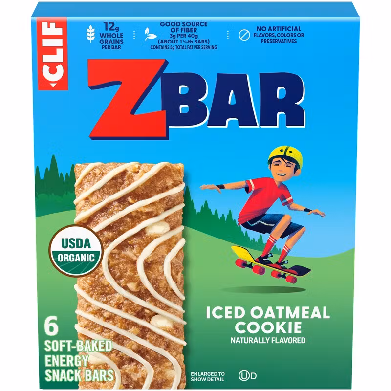 Zbar - Iced Oatmeal Cookie - Soft-Baked Energy Snack Bars - Non