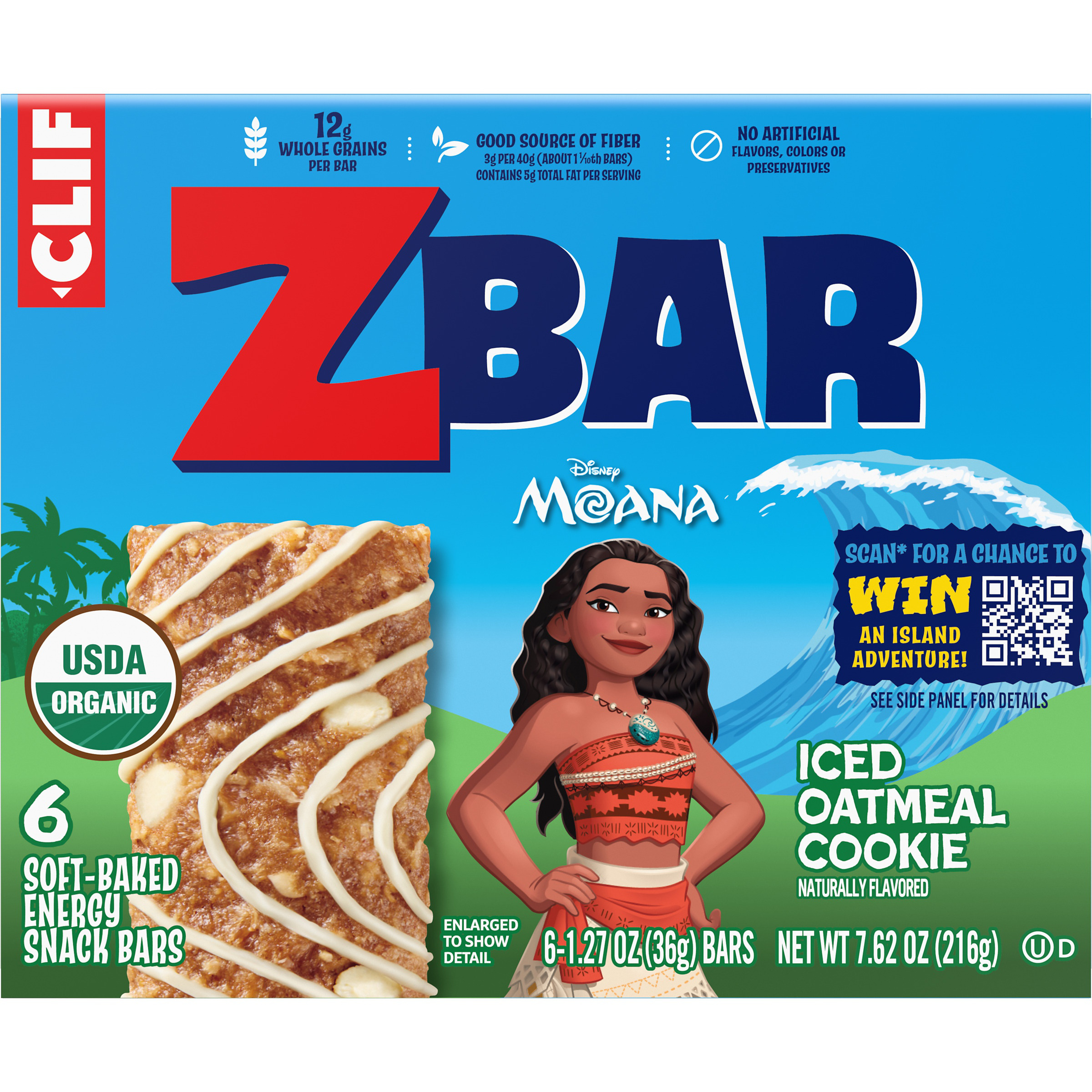 Zbar - Iced Oatmeal Cookie - Soft-Baked Energy Snack Bars