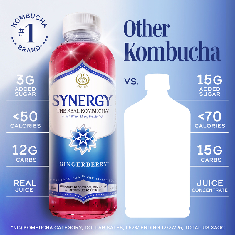 Synergy Gingerberry Kombucha | Giant Eagle | Because It Matters