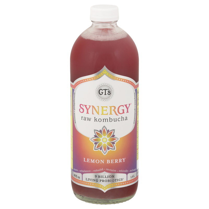 Synergy Raw Lemon Berry Kombucha | Giant Eagle | Because It
