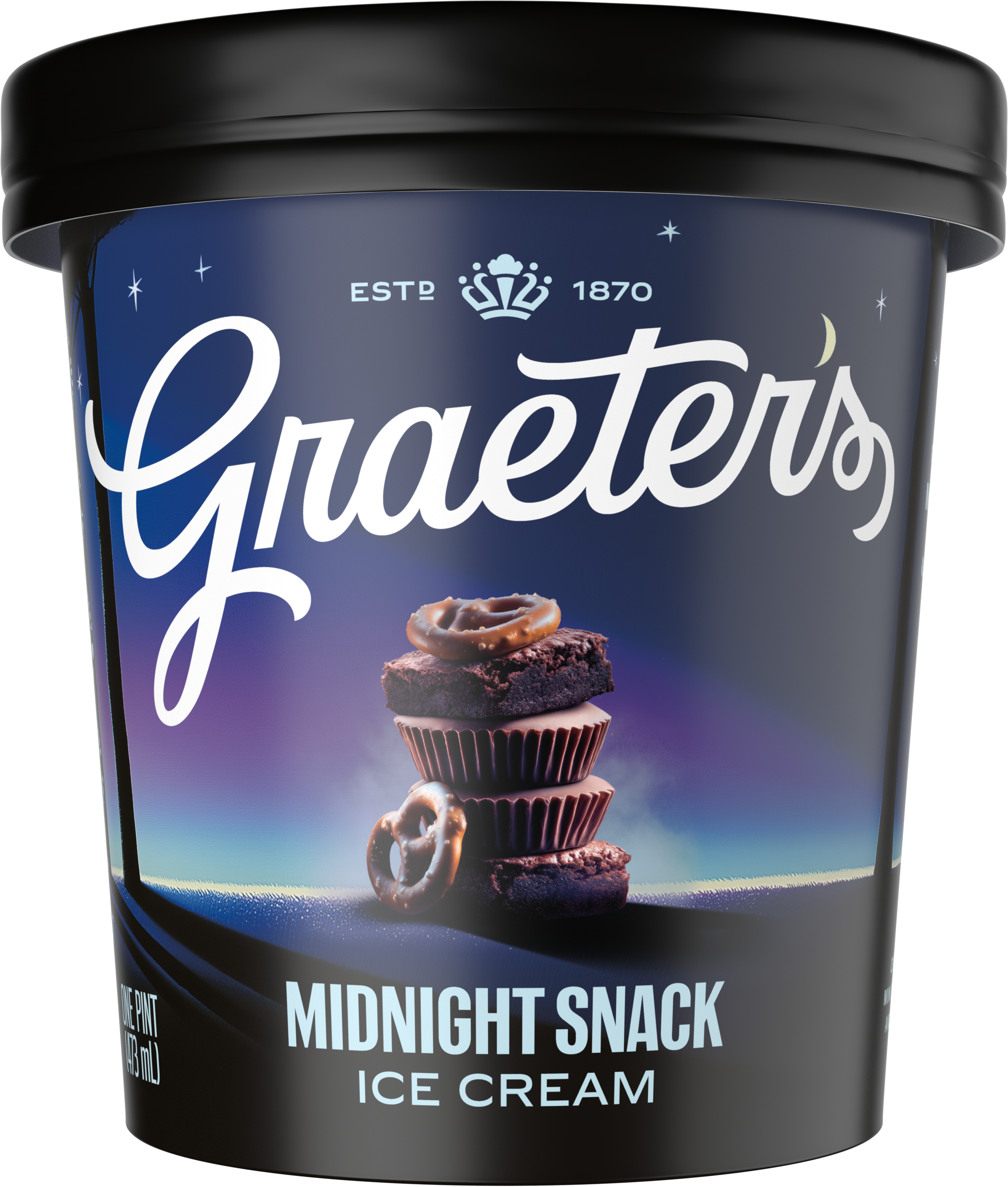 Graeters Ice Cream, Black Cherry Chocolate Chip, French Pot