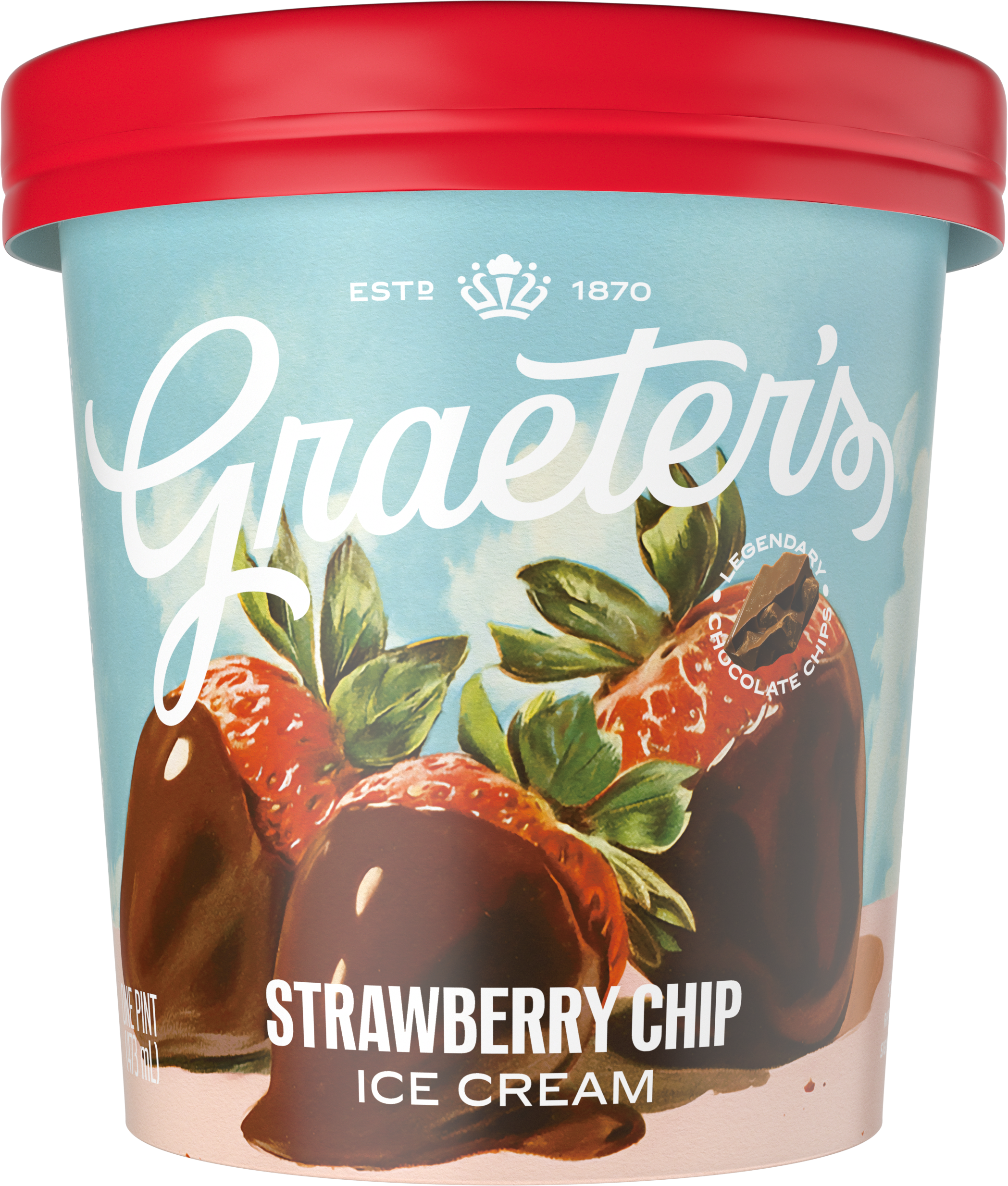 Graeter's Ice Cream, Strawberry Chocolate Chip, French Pot | Giant