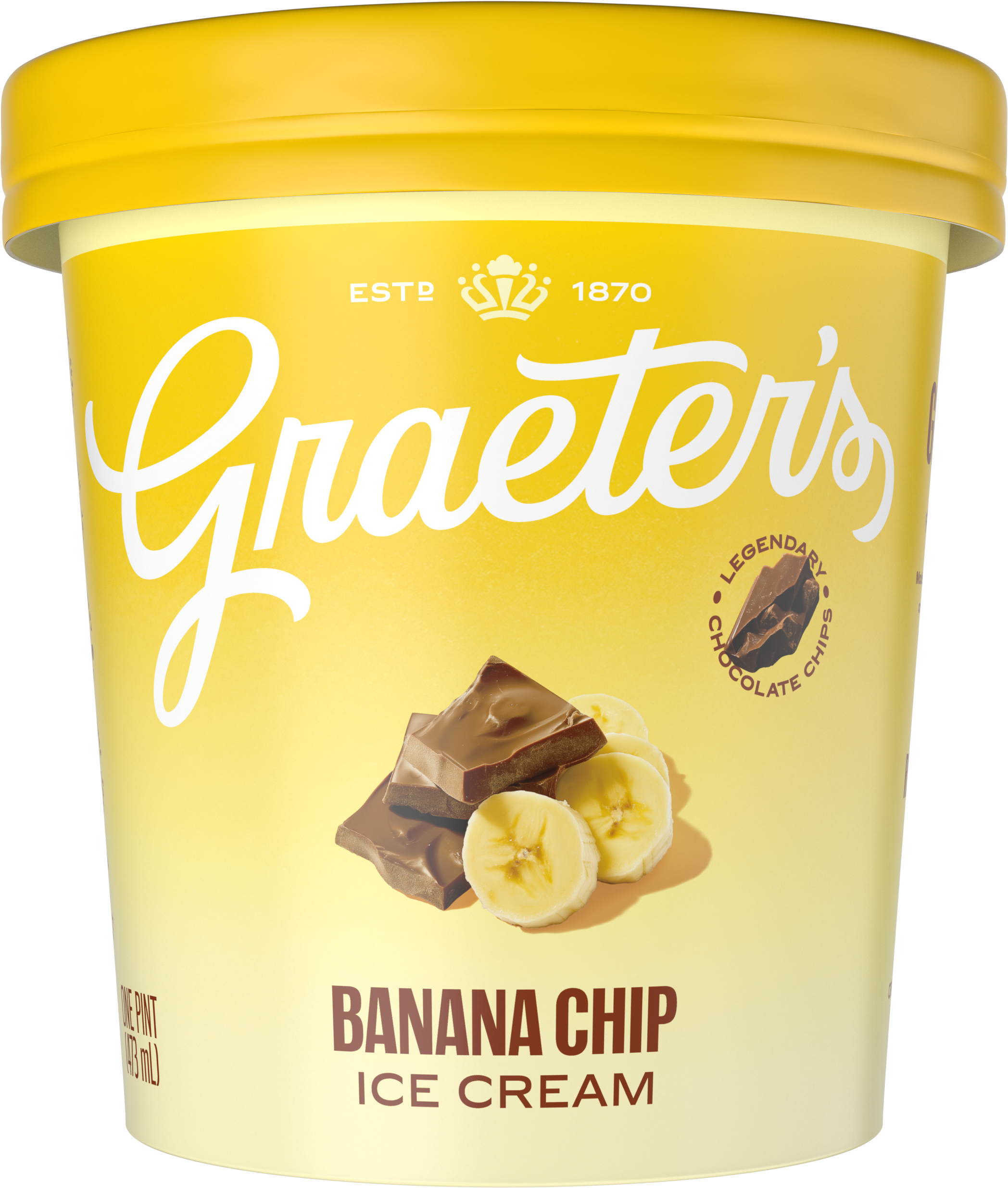 Graeter's Ice Cream, Banana Chocolate Chip, 16oz | Giant Eagle