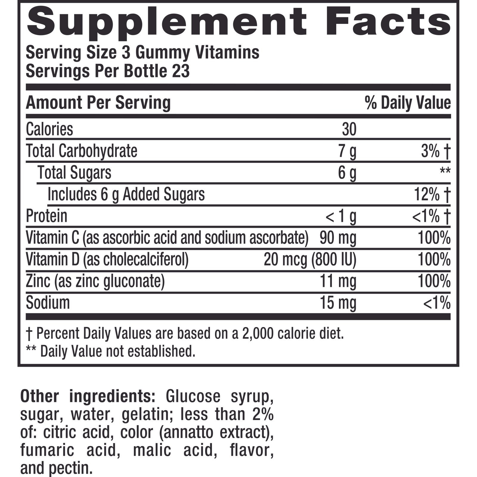 Zicam Daily Immune Support Gummy Supplement, Zinc, Vitamin C & D