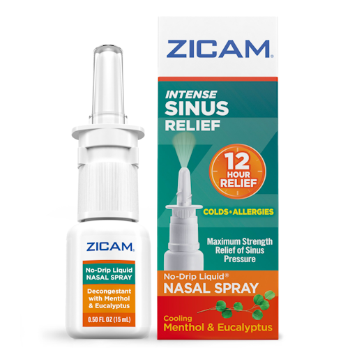 Zicam Intense Sinus Relief No-Drip Relief Nasal Spray with Cooling Zicam Intense Sinus Relief No-Drip Relief Nasal Spray with Cooling