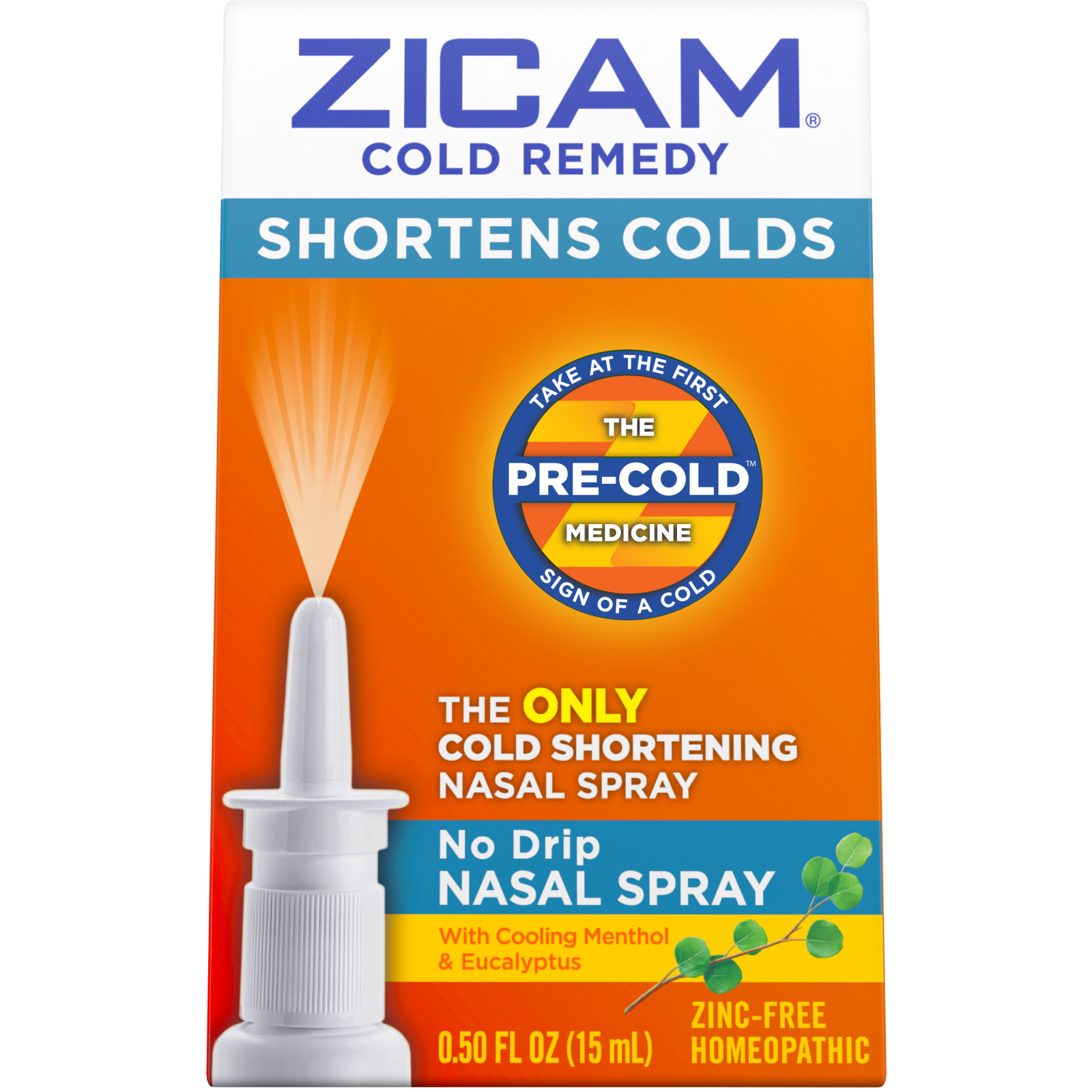 Zicam Cold Remedy No-Drip Nasal Spray with Cooling Menthol