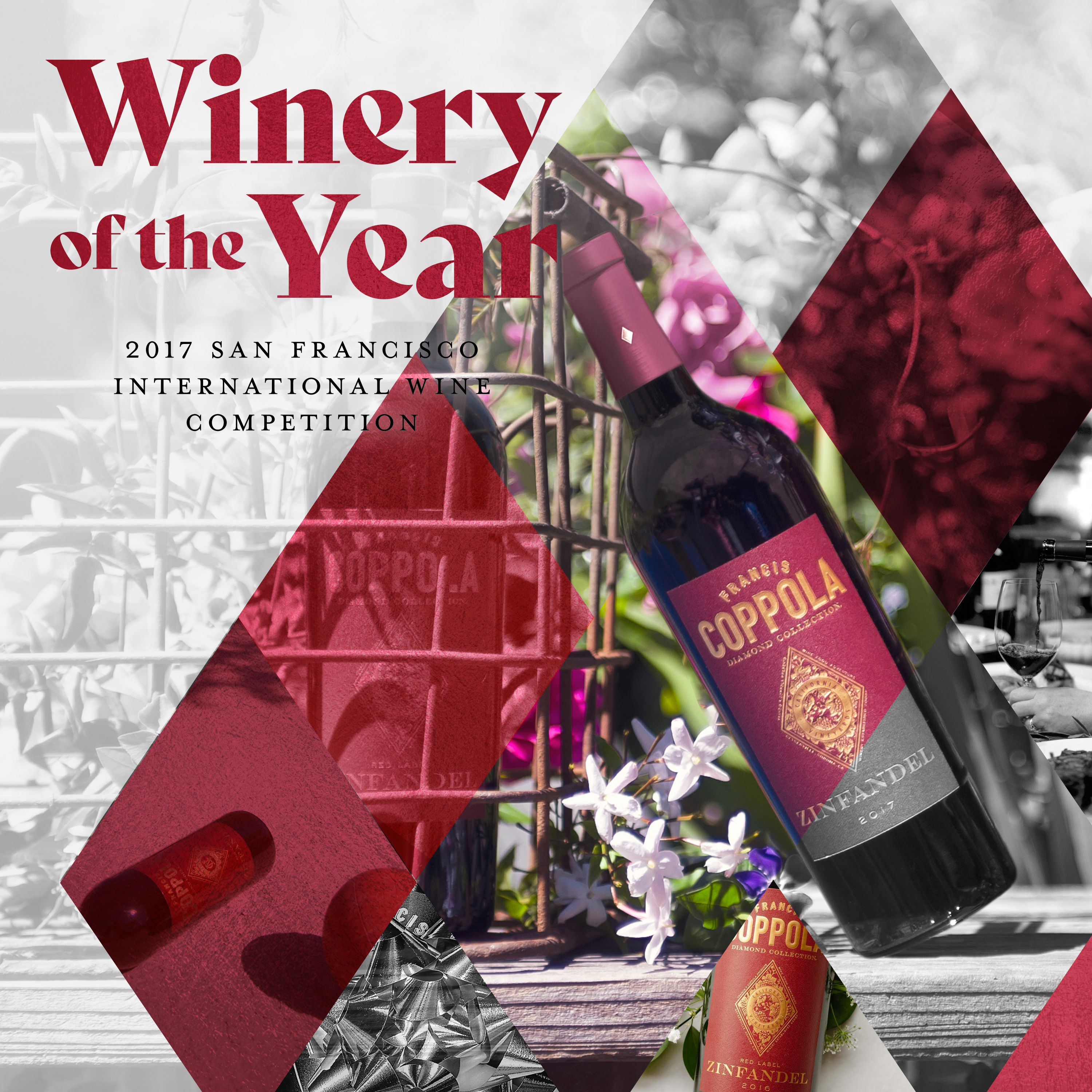 Coppola Diamond Collection Zinfandel Red Wine, California, 750ml