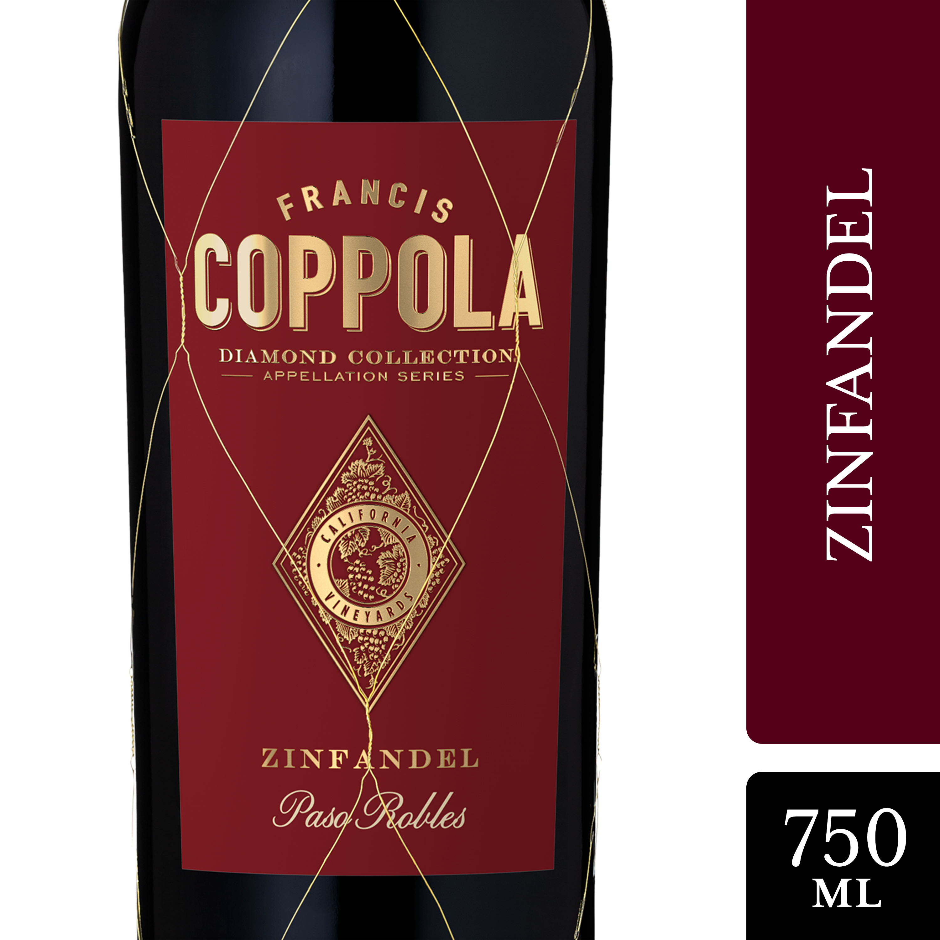 splendid vinus 英語 シークレット 3枚 Francis Coppola Diamond Collection Zinfandel Red Wine, California