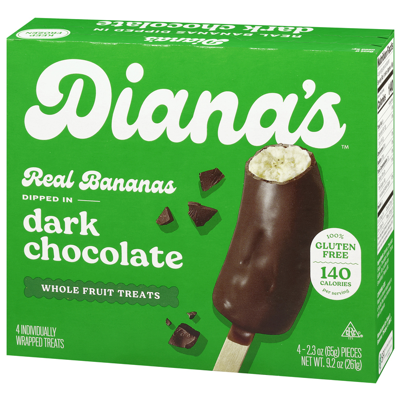 Diana's Gluten Free Dark Chocolate Frozen Fresh Fruit Banana
