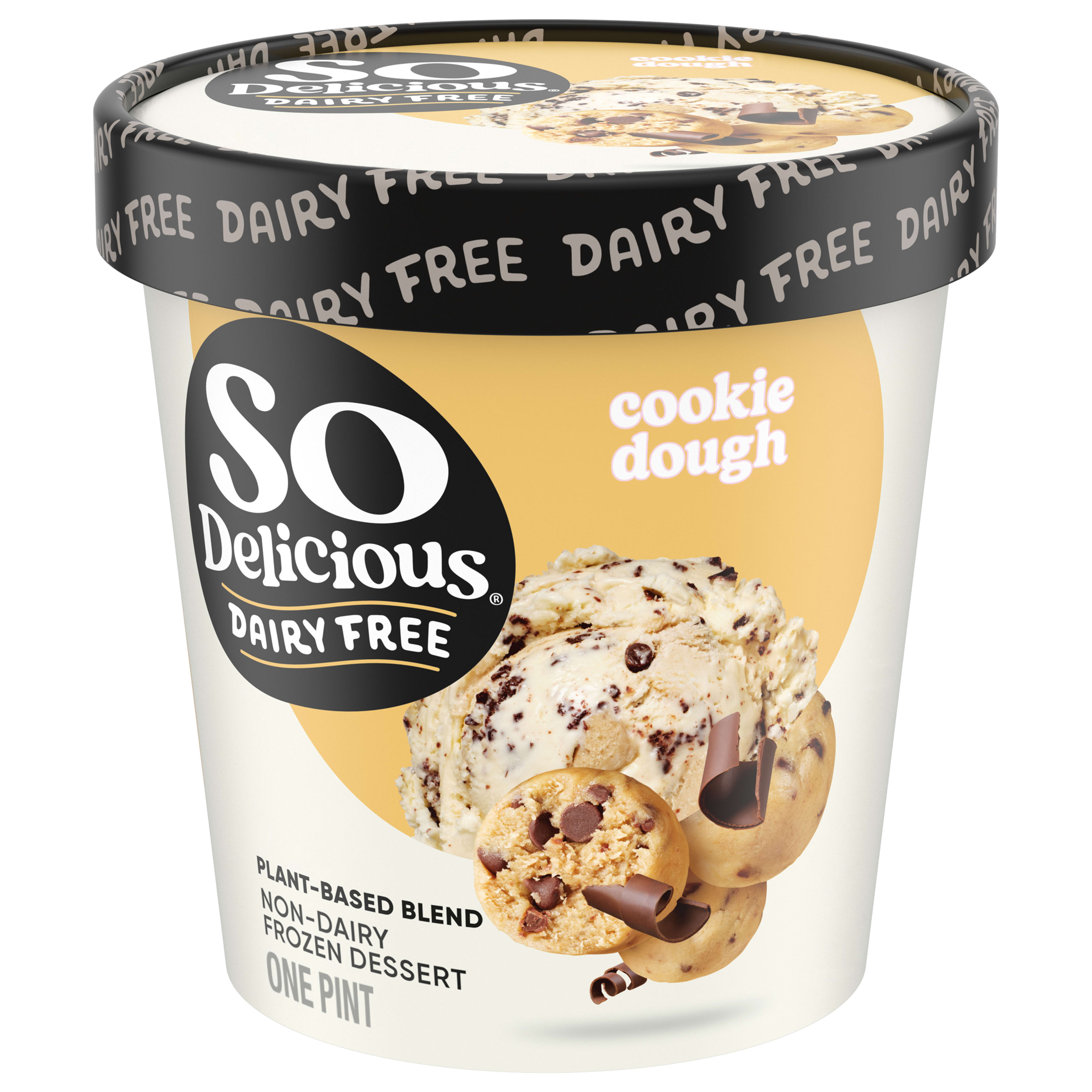 So Delicious Plant Based Blend Frozen Dessert, Cookie Dough, Dairy