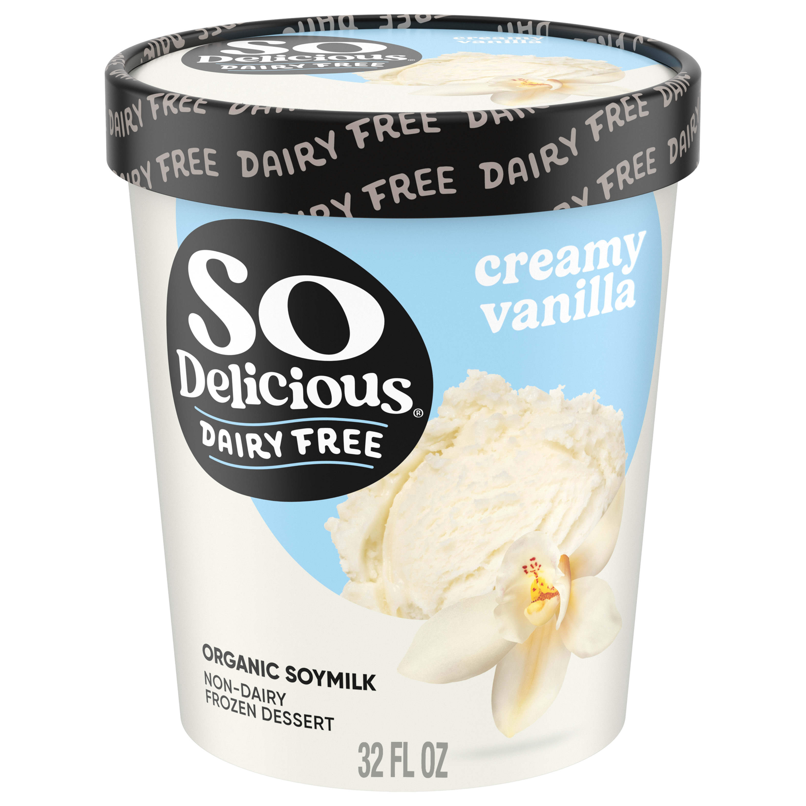 So Delicious Soy Milk Frozen Dessert, Creamy Vanilla, Dairy Free