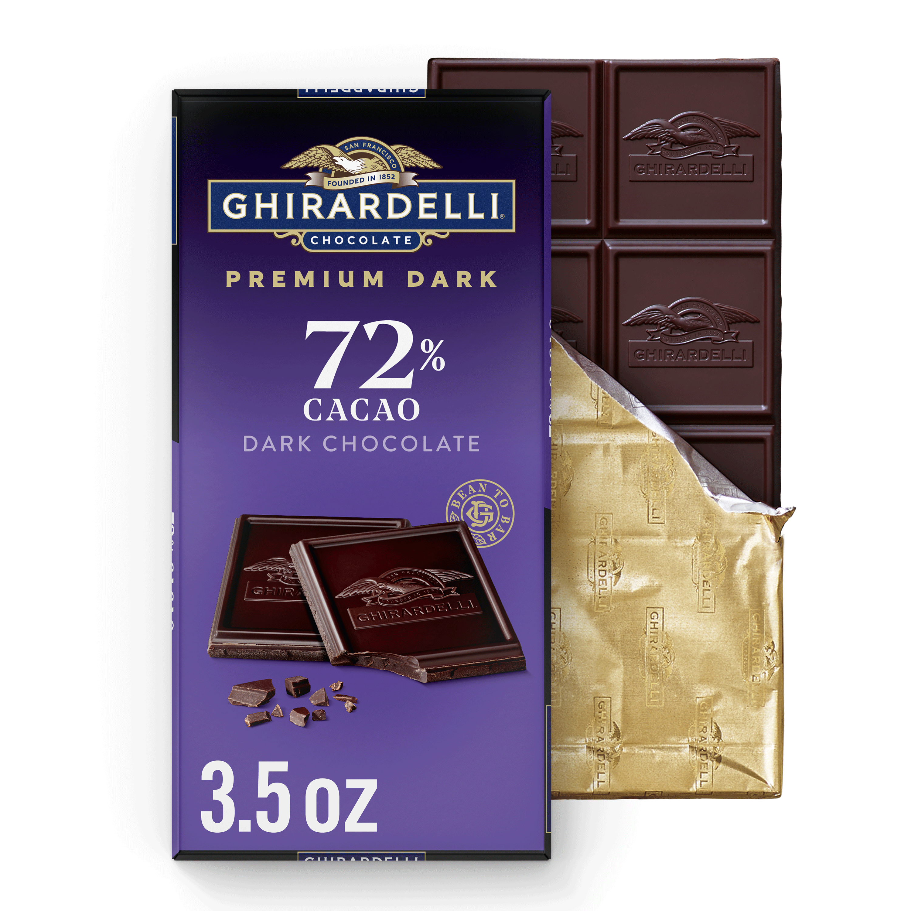 セルディアチョコレート20✖️2 GHIRARDELLI PREMIUM DARK 92% Cacao Dark Chocolate Bar, 3.17 oz Bar
