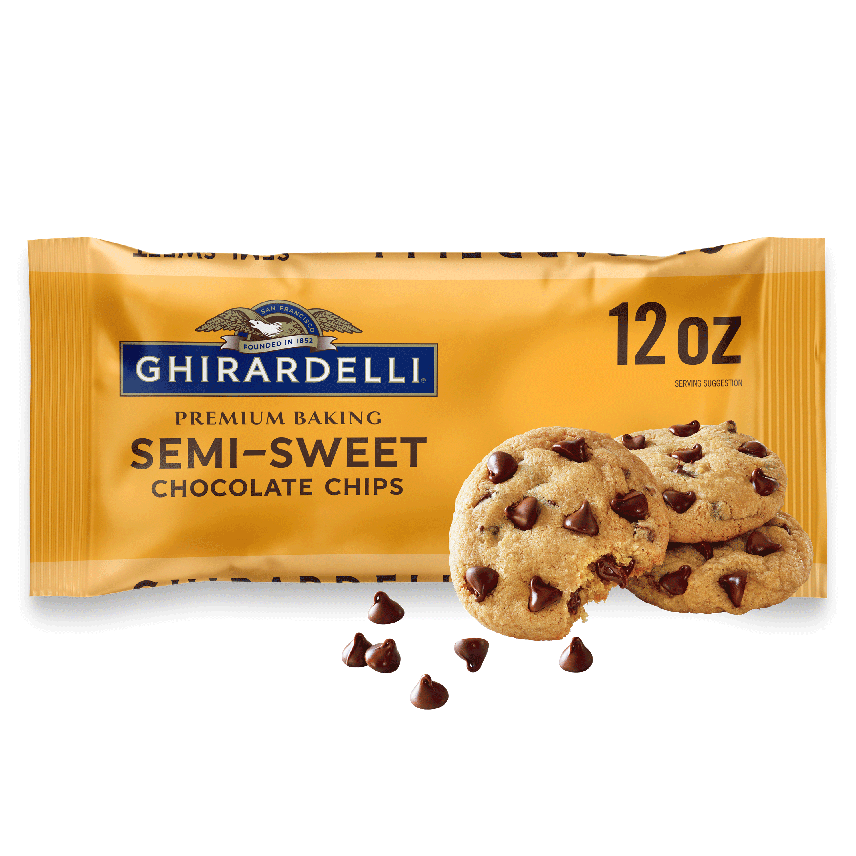 GHIRARDELLI Semi-Sweet Chocolate Premium Baking Chips, Chocolate