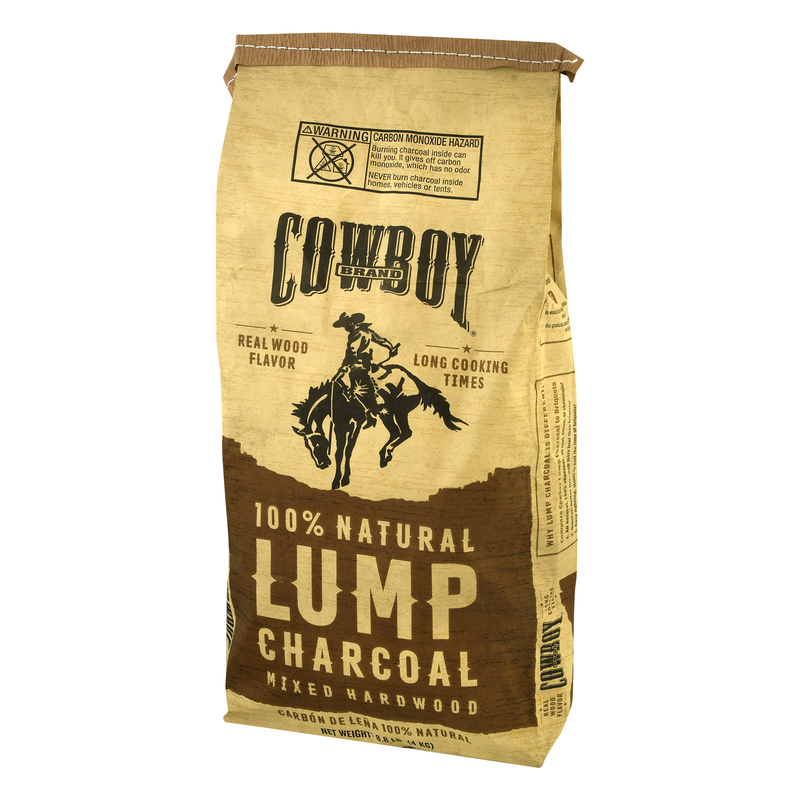 英語 食糧補充/Stock Up 4枚　NM Cowboy Lump Charcoal, 100% Natural, Mixed Hardwood | Giant Eagle