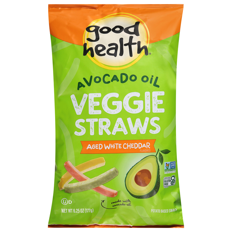 Good Health Avocado Oil Aged White Cheddar Veggie Straws | Giant