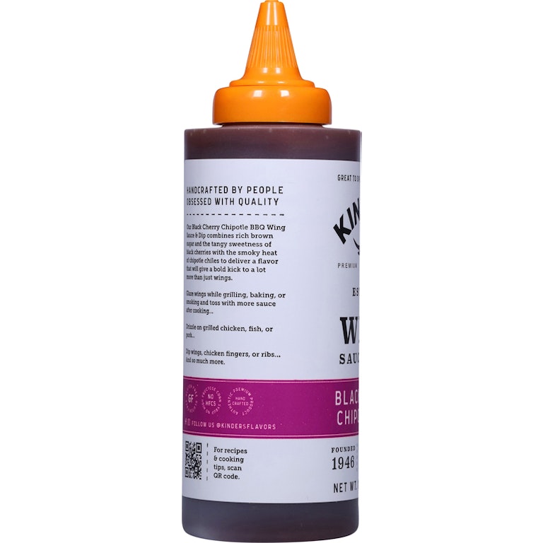 Kinder's Black Cherry Chipotle BBQ Wing Sauce Dip Giant Eagle