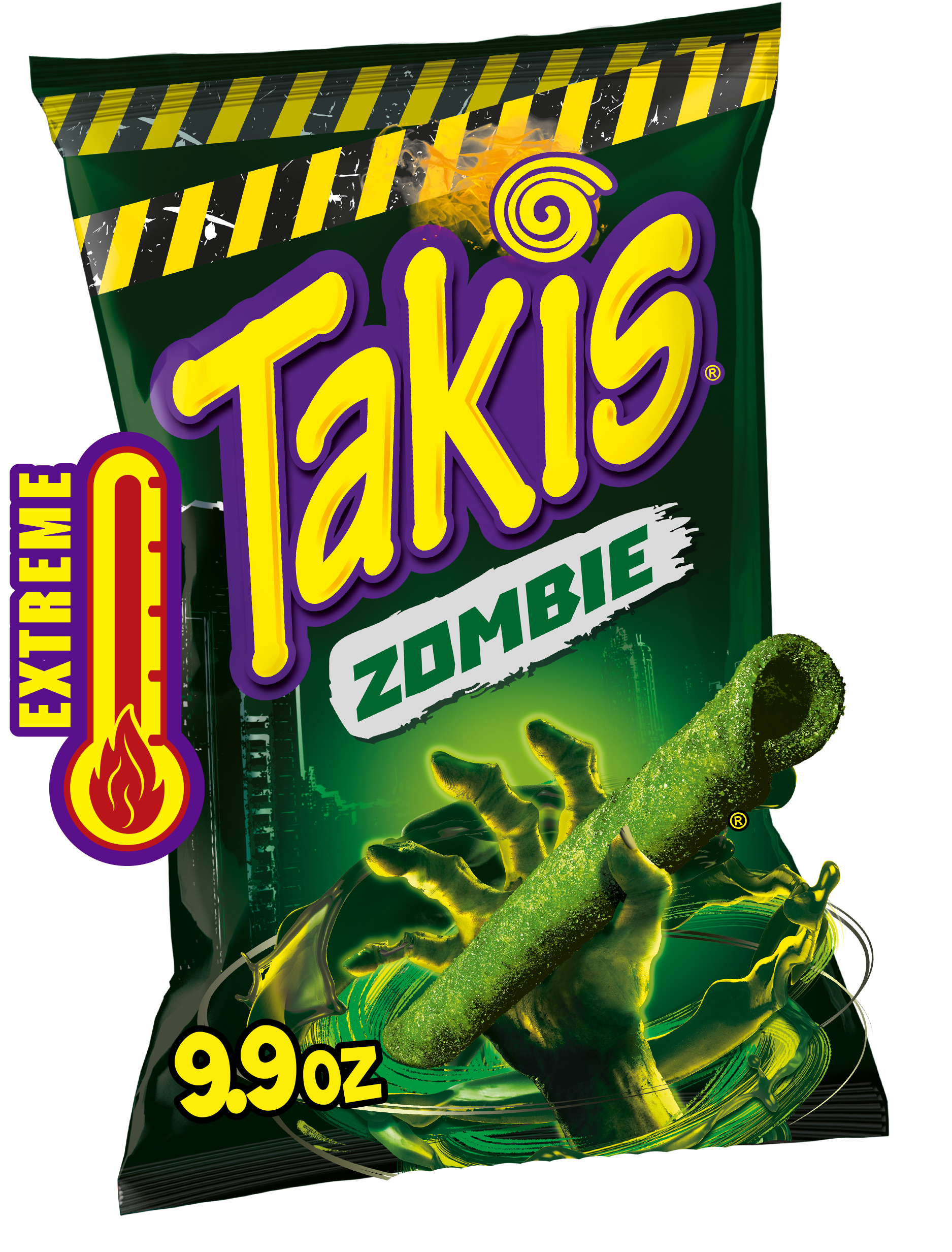 Takis Zombie 9.9 oz Sharing Size Bag, Habanero & Cucumber Flavored