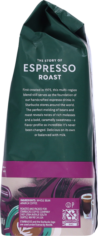 Starbucks Whole Coffee Beans, Dark Roast Hot or Iced Coffee