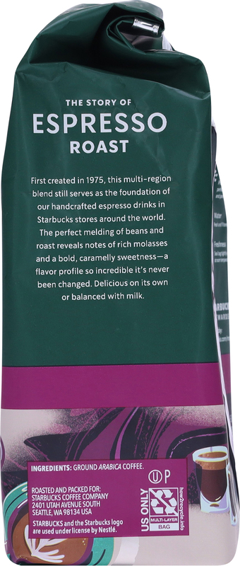 Starbucks Ground Coffee, Dark Roast Hot or Iced Coffee, Espresso