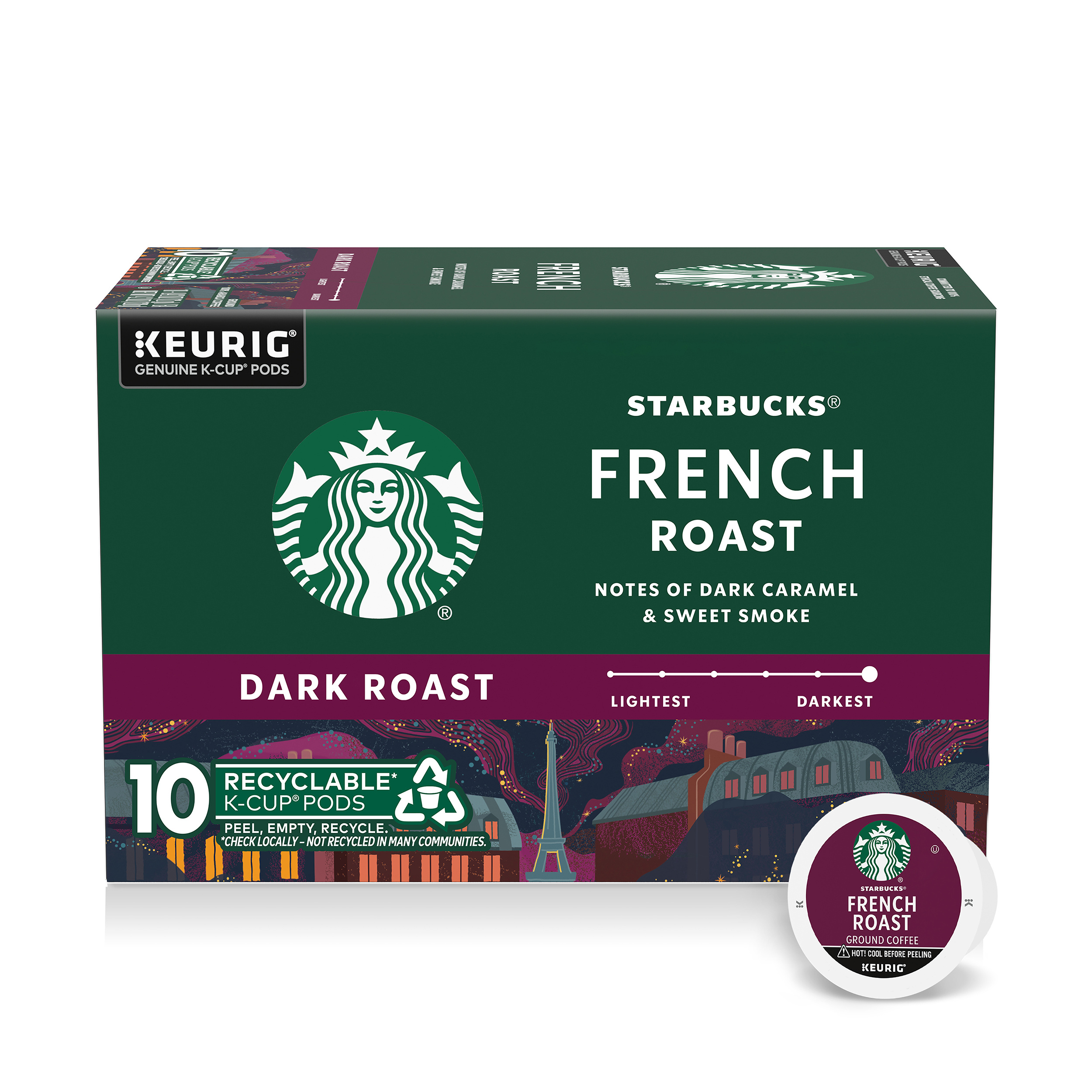 終売品　レア　STARBUCKS COFFEE ナイトホークス　キャニスター Starbucks K-Cup Coffee Pods, Dark Roast Coffee, French Roast, 100