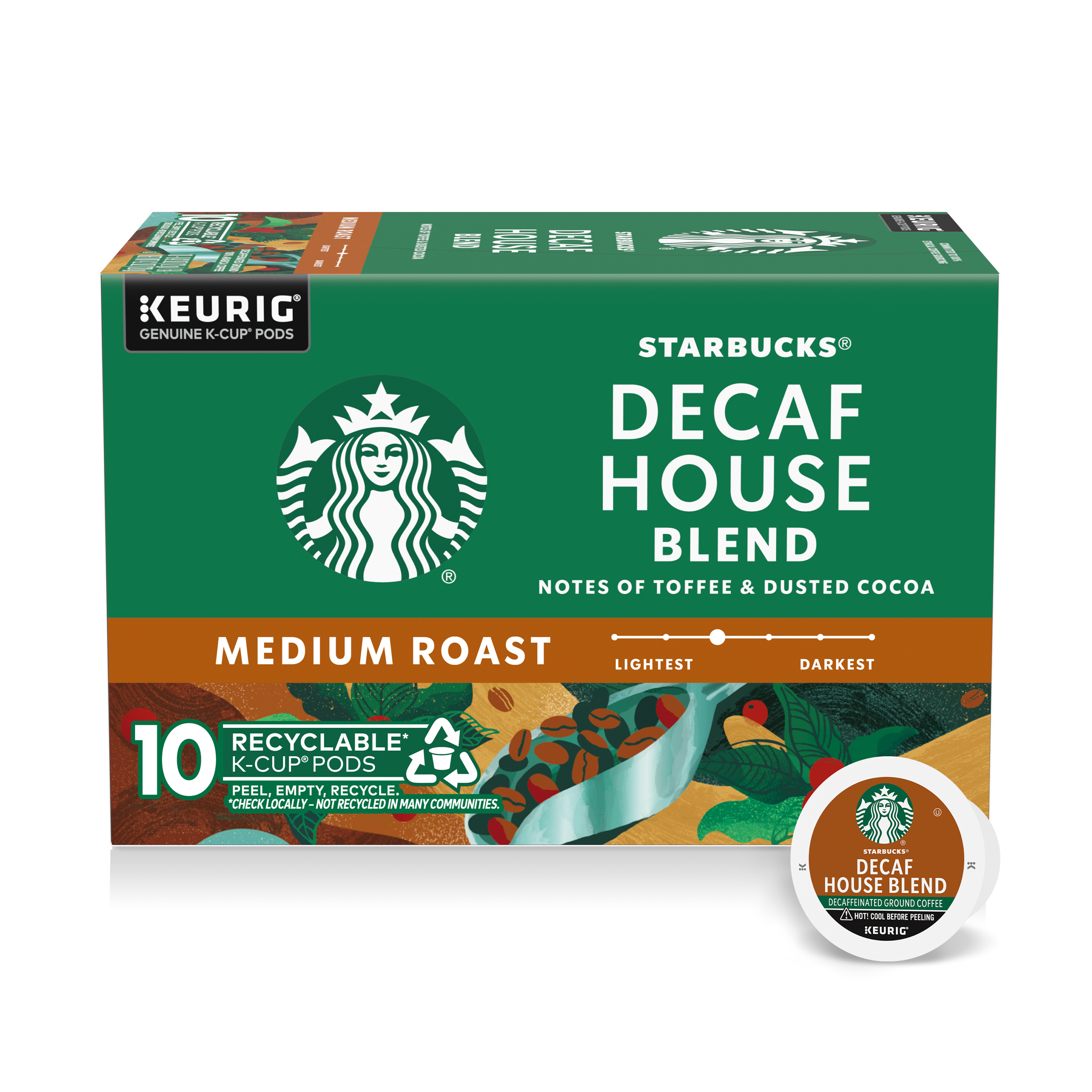 Starbucks K-Cup Coffee Pods, Medium Roast Hot or Iced Coffee