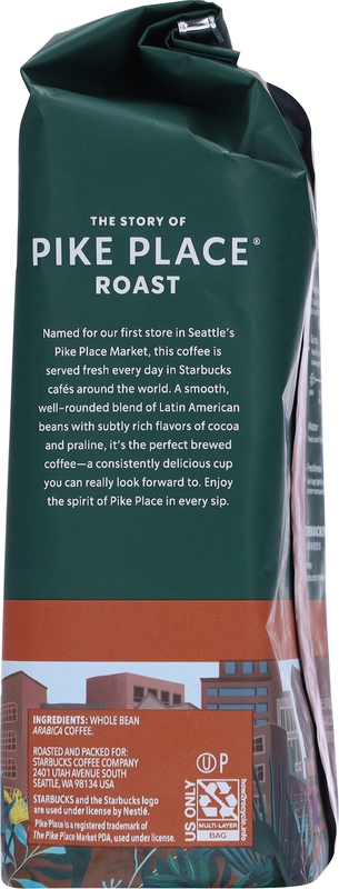 Starbucks Whole Bean, Medium Roast Coffee, 100% Arabica, 1 Bag