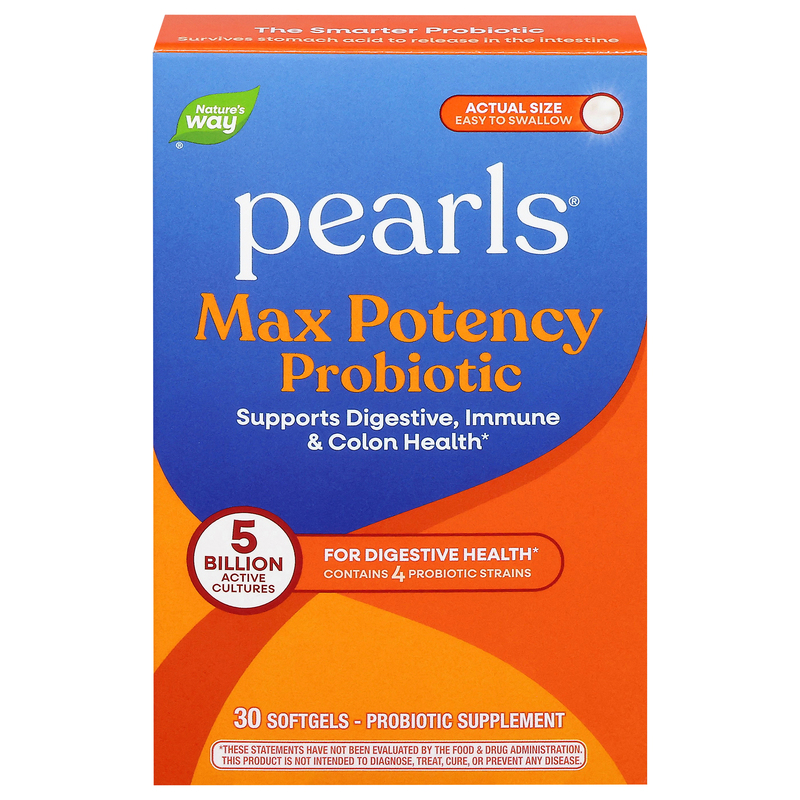 Pearls Softgels Max Potency Probiotic | Giant Eagle | Because It