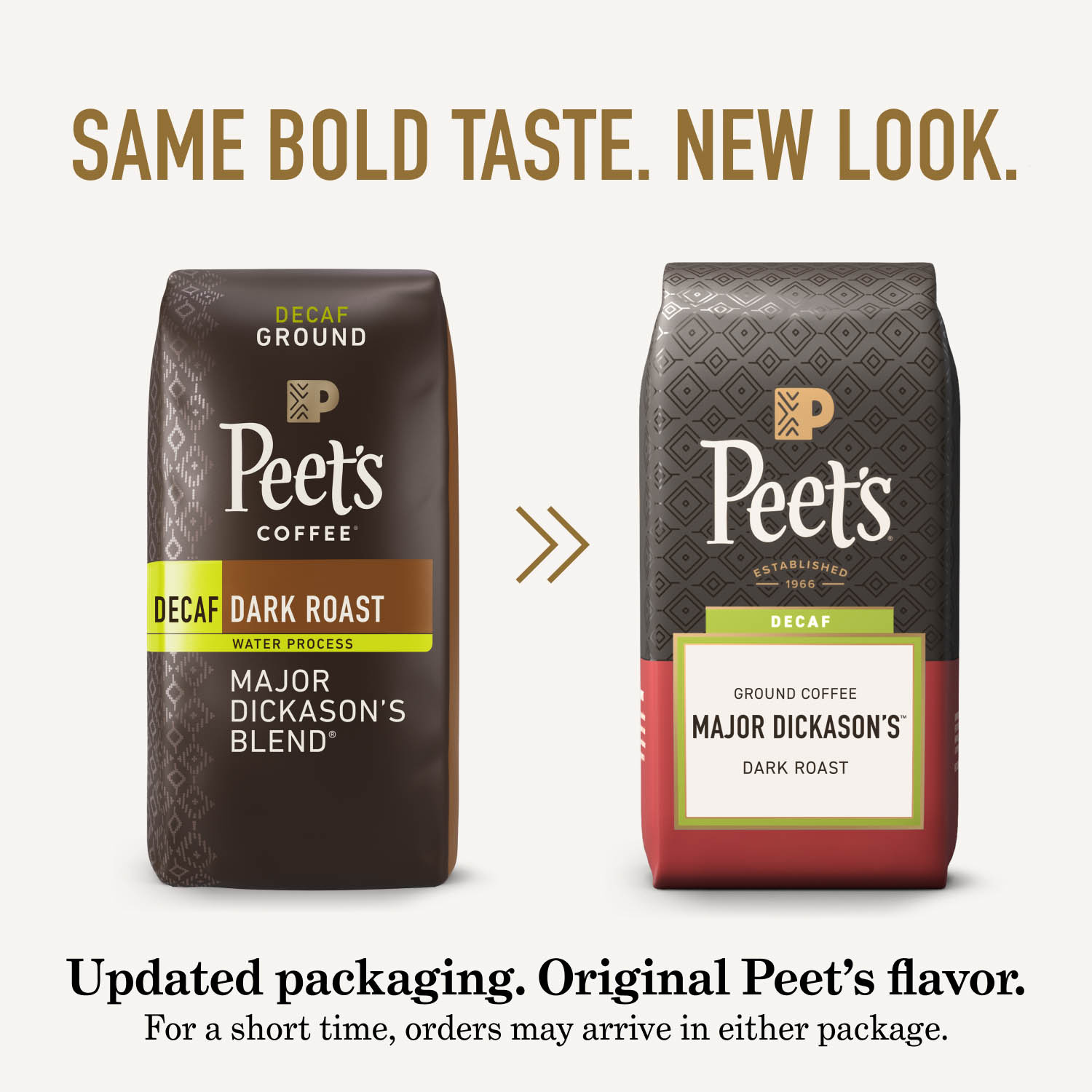 Peet's Coffee, Decaffeinated Major Dickason's Blend Dark Roast