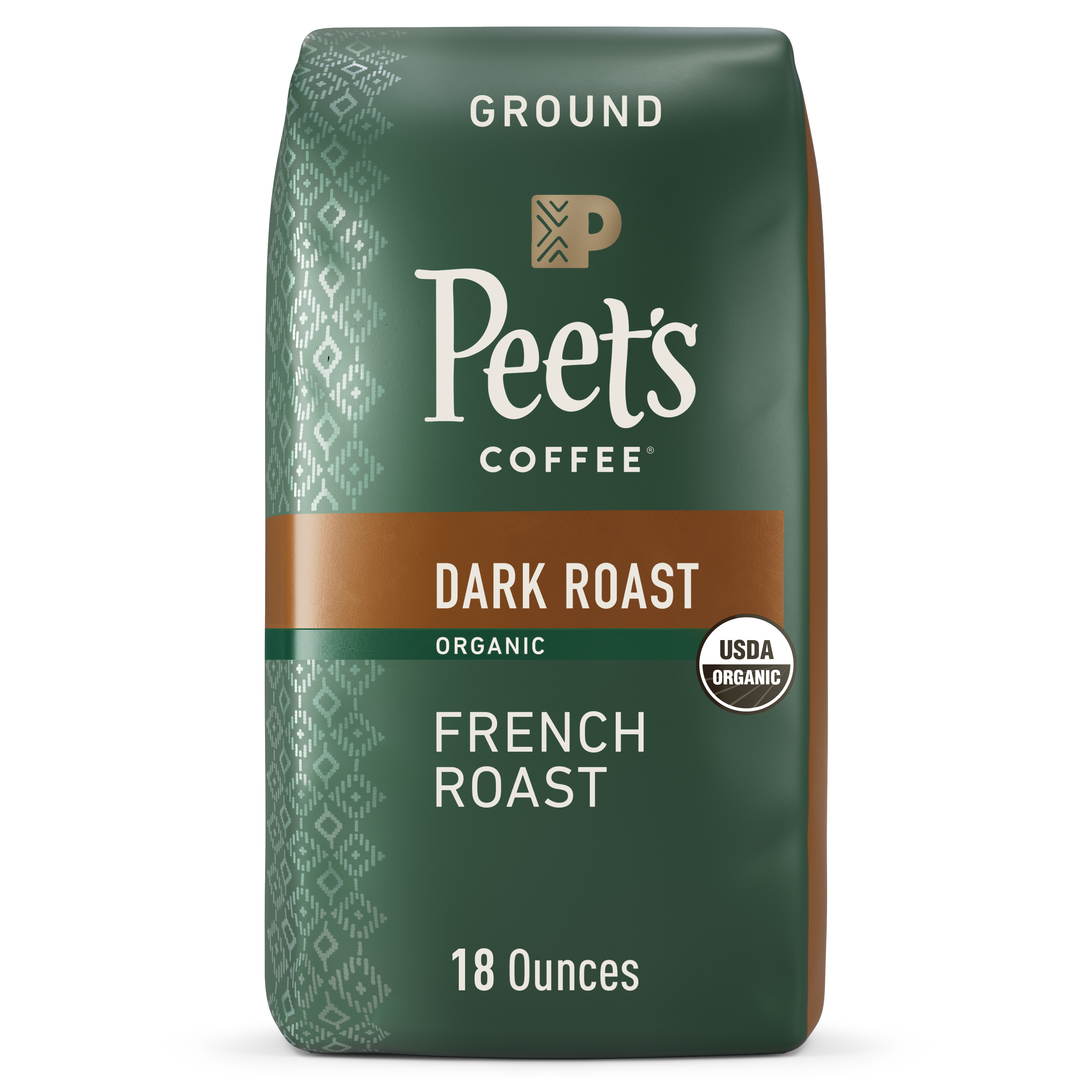 Peet's Coffee, French Roast Organic Dark Roast Ground Coffee