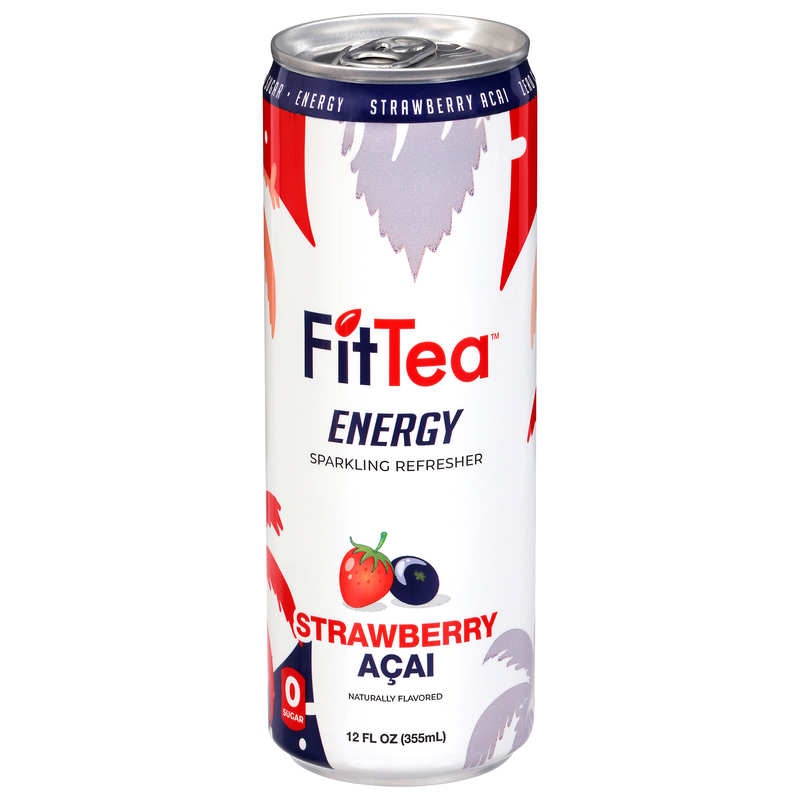 FitTea Sparkling Refresher, Strawberry Acai | Giant Eagle