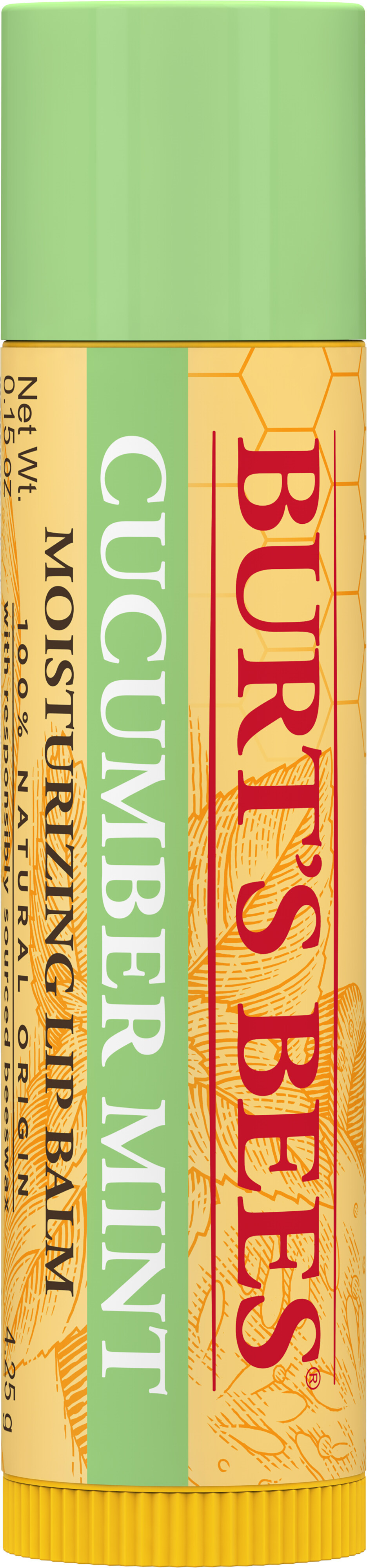 Burt's Bees Cucumber Mint Lip Balm, Natural Origin Lip Care, 1