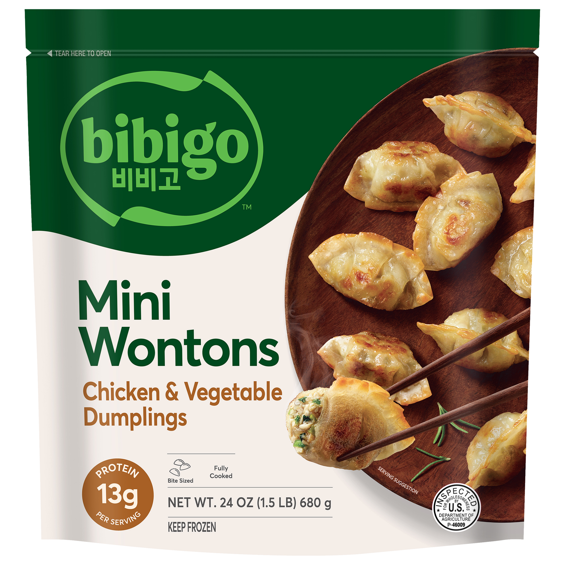 Bibigo Frozen Mini Wontons Chicken & Vegetable Dumplings | Giant