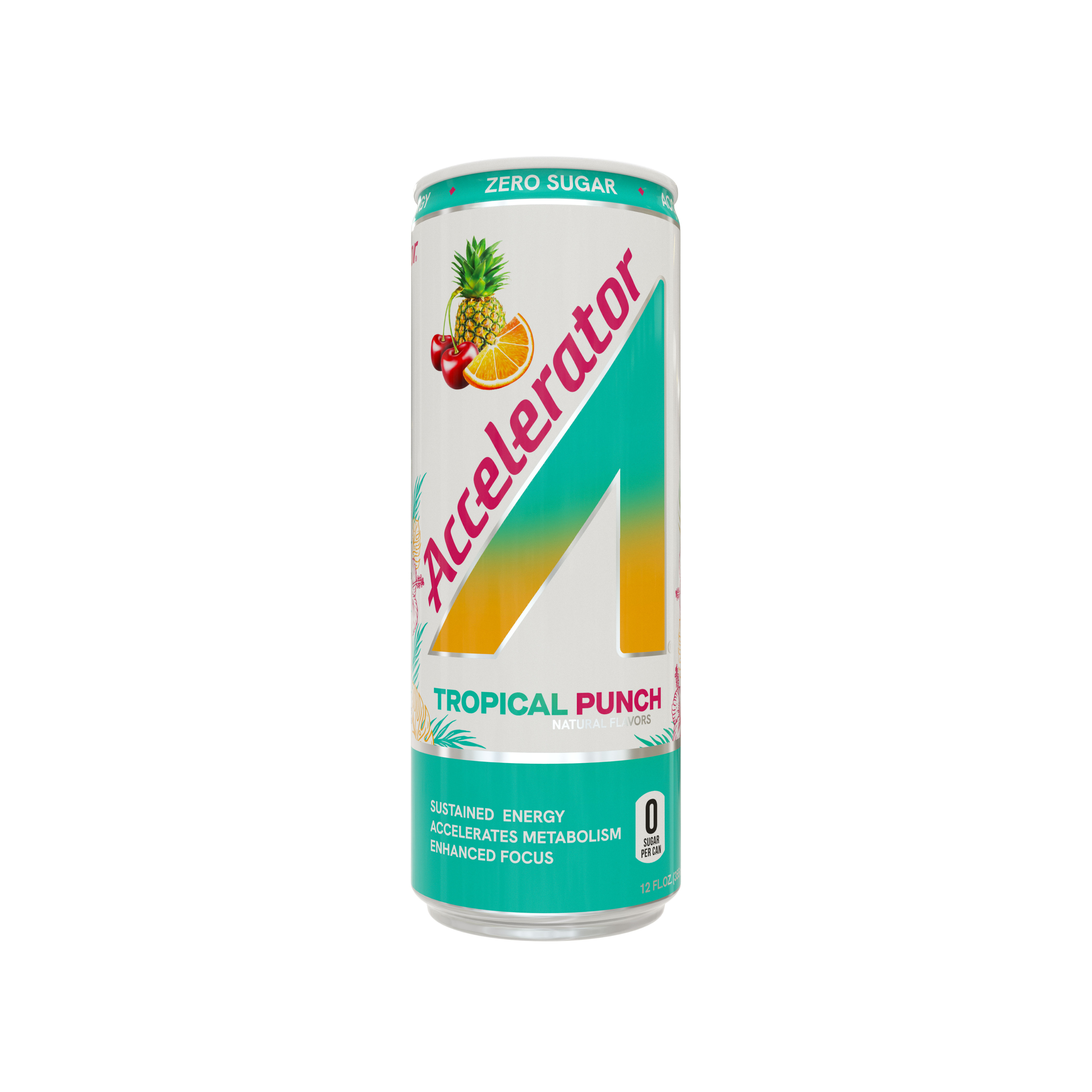 Tropical  英語版 A SHOC Accelerator Tropical Punch Energy Drink, 12 fl oz can