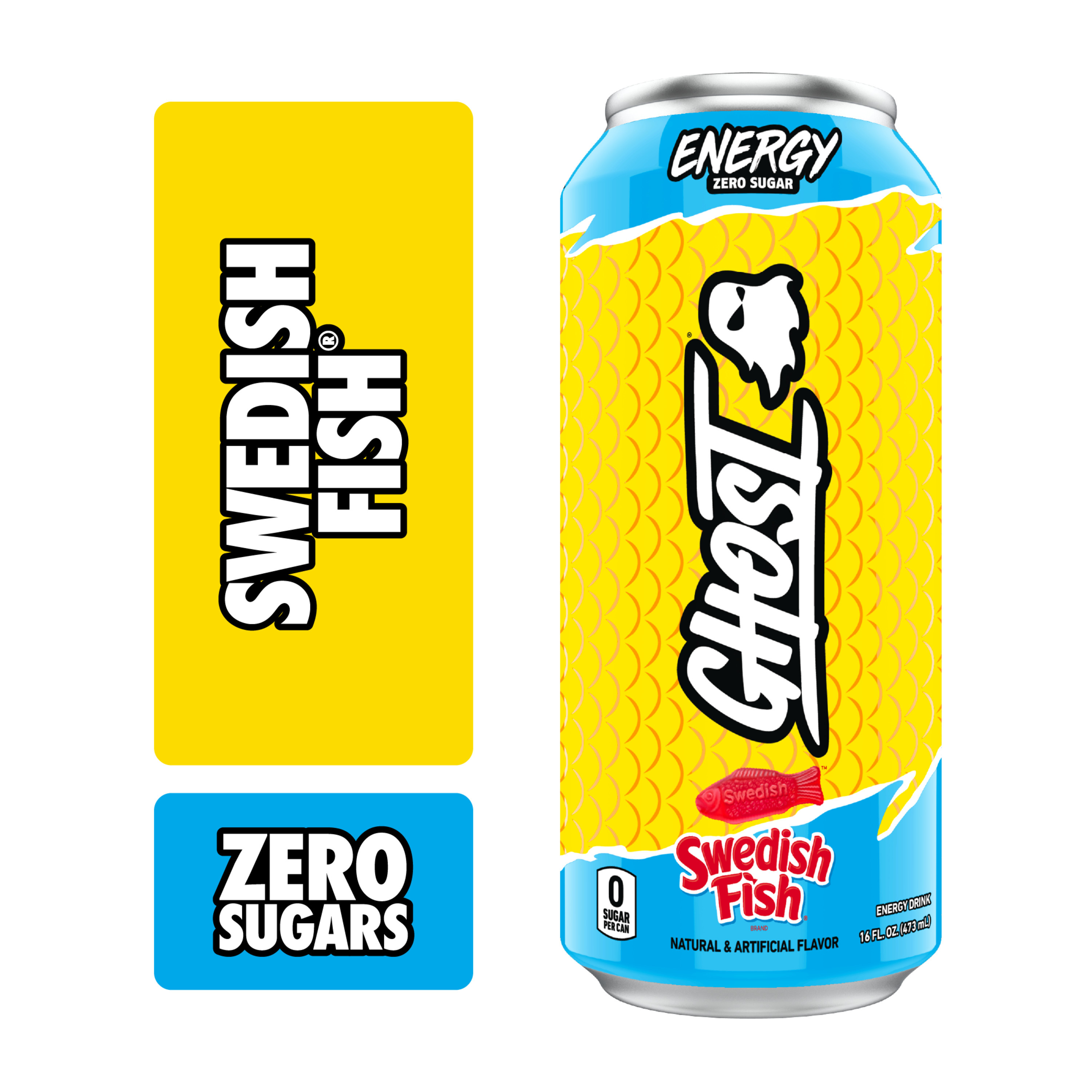 Ghost Zero Sugar Energy Drink, Swedish Fish, 16 fl oz can | Giant