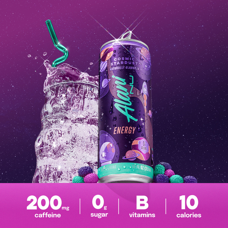 爆レア★コカコーラ ’５０－６０米国 自販機 アトミックスターバースト3Dパネル Alani Nu Cosmic Stardust Energy Drink Can | Giant Eagle | Because