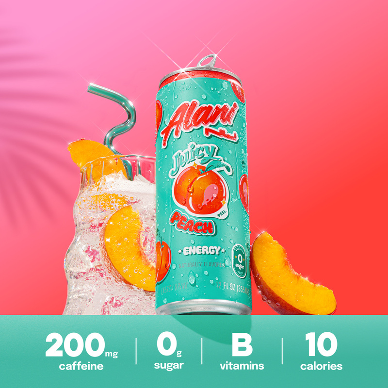Alani Nu Juicy Peach Energy Drink Can | Giant Eagle | Because It
