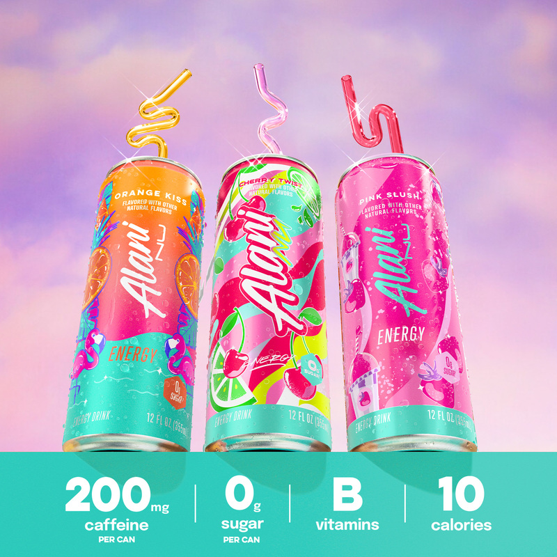 Alani Nu Variety Pack 12pk (Orange Kiss, Cherry Twist, Pink Slush