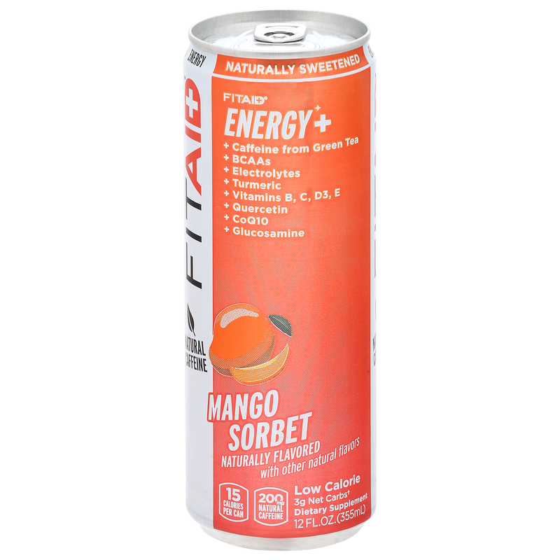 f favorite 乳酸菌飲料 360ミリ FITAID Energy Mango Sorbet | Naturally Sweetened