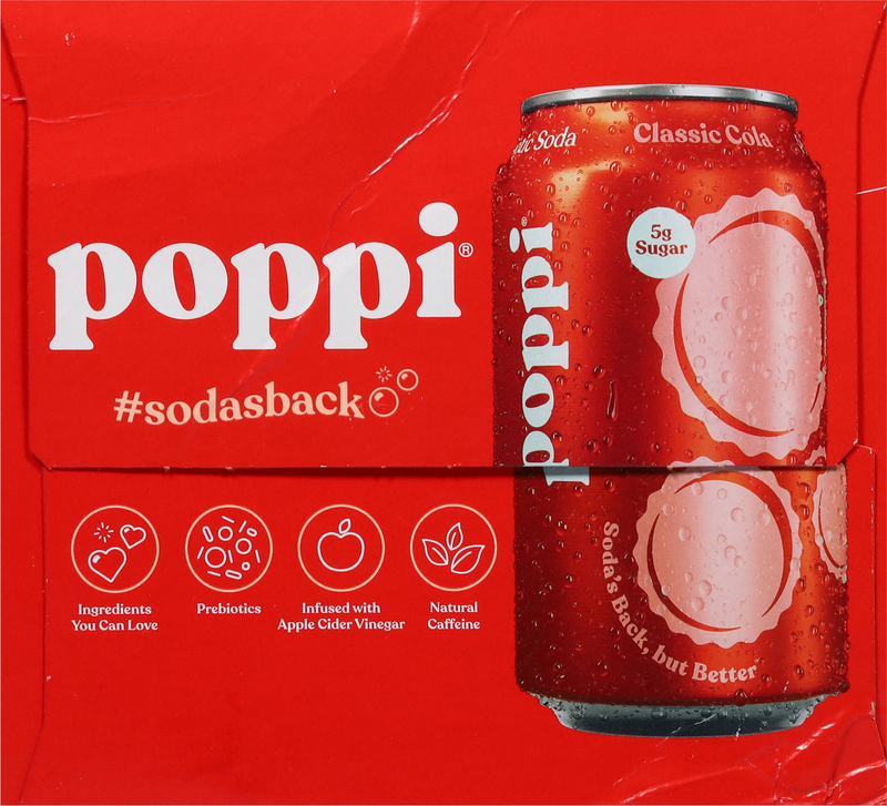Poppi Classic Cola Prebiotic Soda | Giant Eagle | Because It
