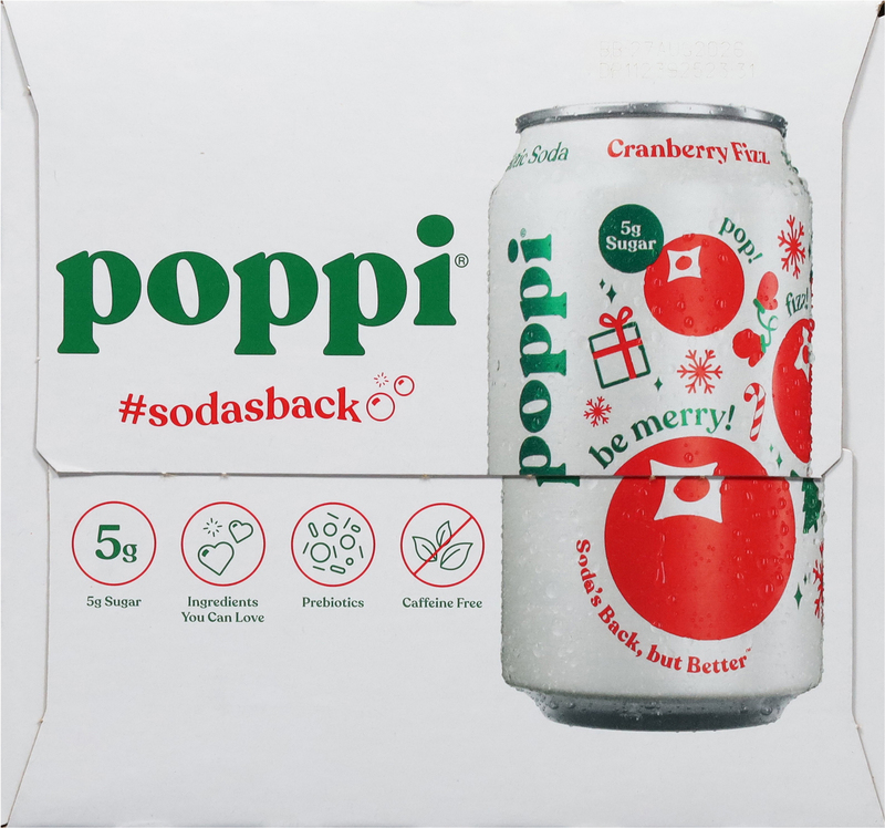 Poppi Cranberry Fizz Prebiotic Soda | Giant Eagle | Because It